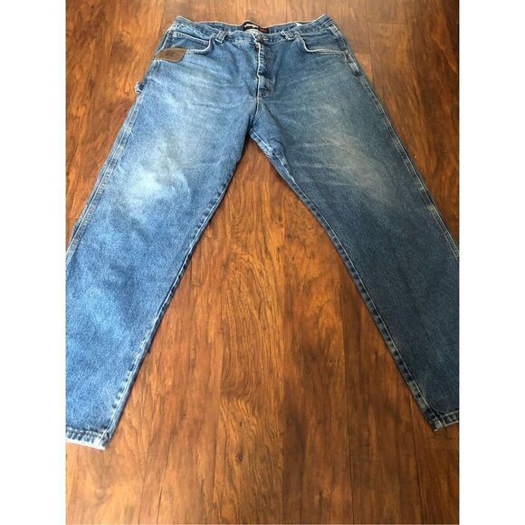 Wrangler Riggs Workwear durashield Carpenter Jeans Mens 49 x 34 Pants distressed - Picture 2 of 12